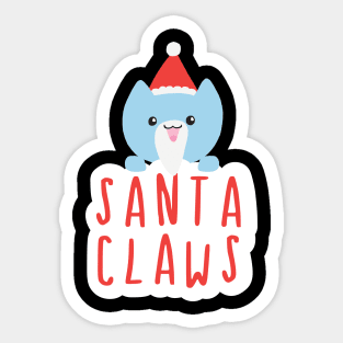 Santa Claws Sticker